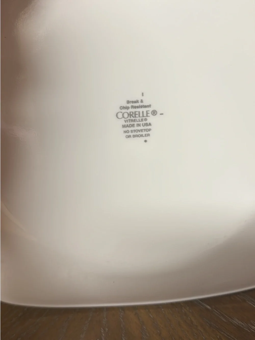 Corelle White Square Dinner Plates - Smooth Matte Finish